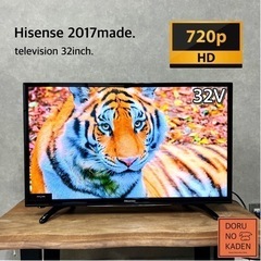 ☑︎ご成約済み🤝 Hisense 液晶テレビ 32型✨ 一人暮らしにおすすめ⭕️ 2017年製💫