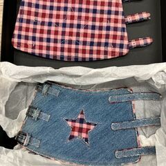 【値下】CHANEL デニムブレスレット/リストバンド セット (未使用・激レア品)の画像