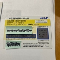 ANA株主優待　1枚