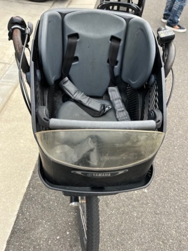 （交渉中）電動アシスト自転車　前後の子ども椅子付き