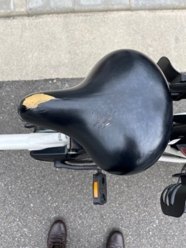 （交渉中）電動アシスト自転車　前後の子ども椅子付き