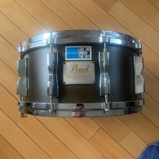 パール深胴スネア　マカダムブラックラッカー（マッド）