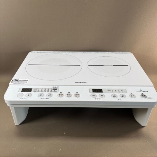 2022年製 IRIS OHYAMA IHK-W12S-W アイリスオーヤマ IHコンロ クッキングヒーター ホワイト 脚付き