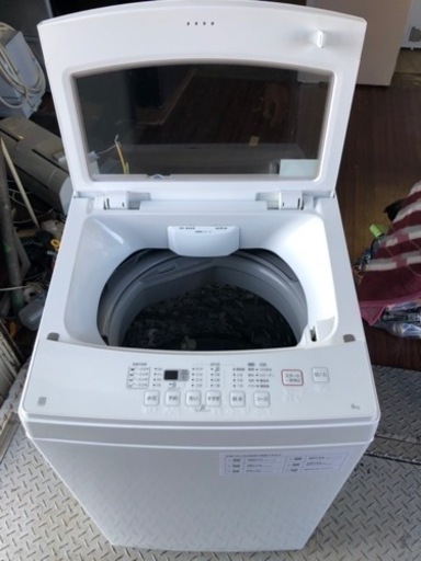 北九州市内配送無料　保証付き　ニトリ 全自動洗濯機6㎏ 2021年 NTR60 ホワイト