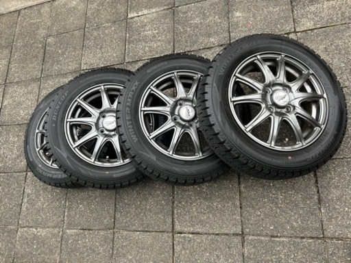 【美品】スタッドレスタイヤ　ホイールセット　軽自動車　ハスラー