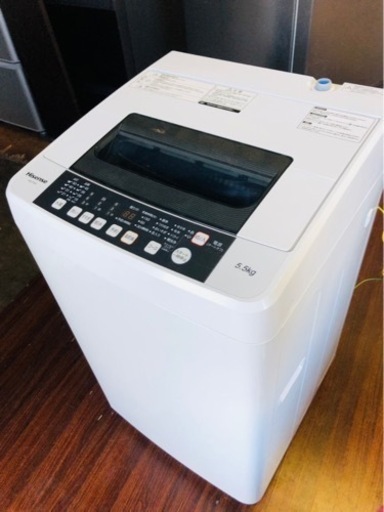 北九州市内配送無料　保証付き　HW-T55A 全自動洗濯機 [洗濯5.5kg /乾燥機能無 /上開き]