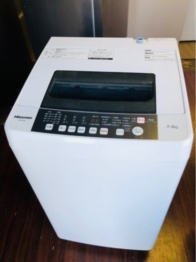 北九州市内配送無料　保証付き　HW-T55A 全自動洗濯機 [洗濯5.5kg /乾燥機能無 /上開き]