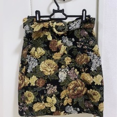 archives アルシーヴ 花柄 スカート 刺繍 ボタニカル ...
