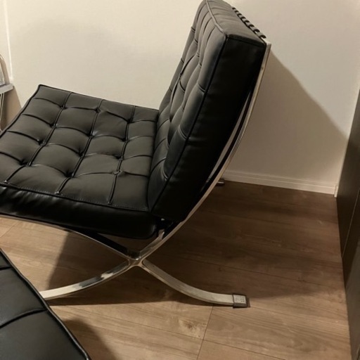 バルセロナチェア　ソファ　オットマン付き