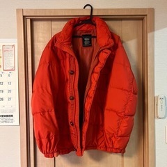 ダウンジャケット　メンズ　オレンジ　サイズ４Ｌ