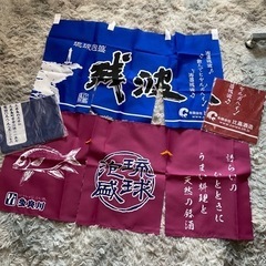 値下げ‼️[新品未使用品]沖縄の前掛け3枚・のれん4枚の画像
