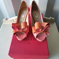 ヴァレンティノ valentino リボン ヒール パンプス ヒ...