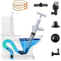 【無償】ZZSTAR トイレ詰まり解消　真空式パイプクリーナー