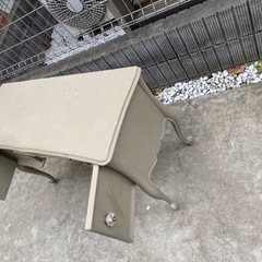 アンティーク風 サイドテーブル 猫足の画像