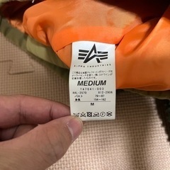 アルファ.インダストリーズ　ボアジャンパーの画像