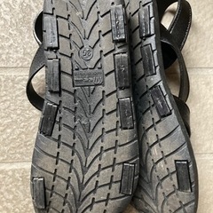 サンダル　黒の画像