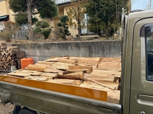 ナラ　40センチ軽トラ1台　配達します