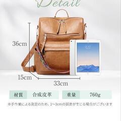 レザーリュック【新品未使用】の画像