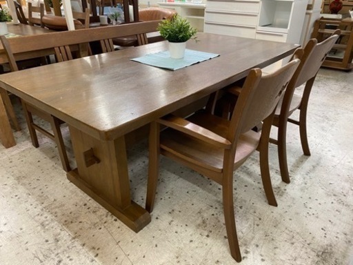 【愛品館 江戸川店 ダイニングセット】ベンチダイニングテーブル4点セット ID:152-008954-007