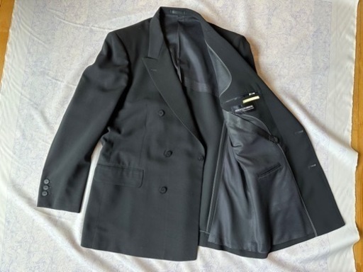 スーツ ブラック ジャケット パンツ 高級礼服喪服メンズ170AB5新品同様冠婚葬祭