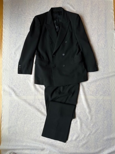 スーツ ブラック ジャケット パンツ 高級礼服喪服メンズ170AB5新品同様冠婚葬祭