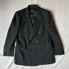 スーツ ブラック ジャケット パンツ 高級礼服喪服メンズ170AB5新品同様冠婚葬祭の画像
