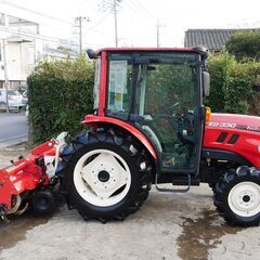 極上 ヤンマー トラクター EG330 181時間 30馬力 ノークラ仕様 ワンオーナ ニプロロータリ 取説有 動作確認済の画像