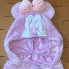 女の子　ミキハウス、ディズニーストア　お風呂上がりのおくるみバスタオルとおくるみ毛布の画像