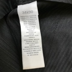 【新品未使用】ペリーエリス　スラックス　ブラック　W34の画像