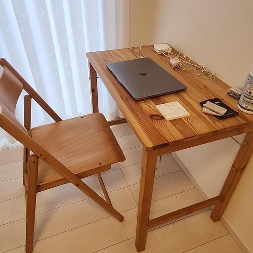 無印良品 パイン材デスク チェア セット