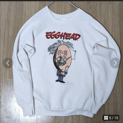 トレーナー スウェット アインシュタイン エッグヘッド 80s ビンテージ