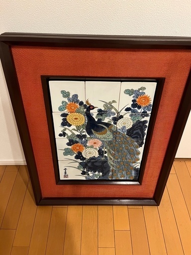有田焼　皿　絵　縦70㎝　横60㎝