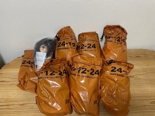 美容師国家試験用 国家試験練習用　7個　カットウィッグ