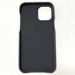 新品　iPhone12ケース iPhone12Proケース レザー風　ダークグレー系　キルティングレザー風の画像