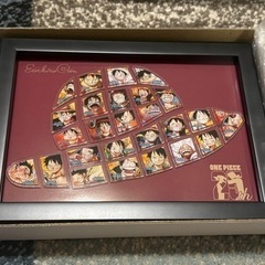 ワンピース　額装ピンズ セット “LUFFY” とルフィ　ニカフィギュア