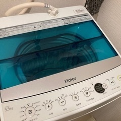 【購入者決定】ハイアール Haier 5.5kg 全自動洗濯機 usedの画像