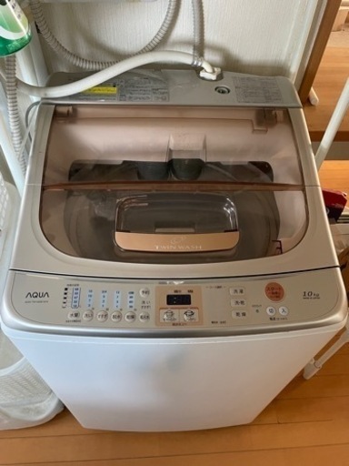 洗濯機　aqua 10kg 乾燥機能付き