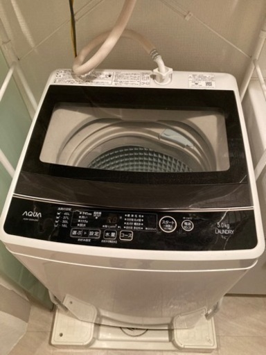 【譲渡先決定しました】洗濯機　5kg 【値下げ】 2019年製AQUA AQW-G50HJ(W)