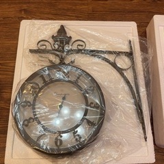 【未使用】壁掛け両面時計