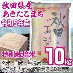 令和５年産 秋田県産 あきたこまち１０kg 特別栽培米 無洗米も対応