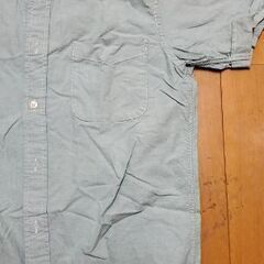 無印良品　半袖シャツ　Lサイズ　グリーン
