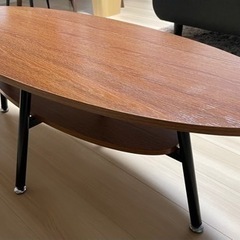 【‼️美品‼️】楕円形ローテーブルの画像