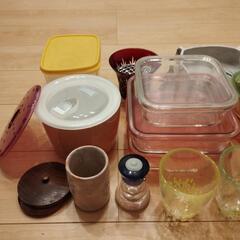 iwaki(イワキ) の耐熱ガラス保存容器や食器、グラス、剪定バサミ等まとめての画像