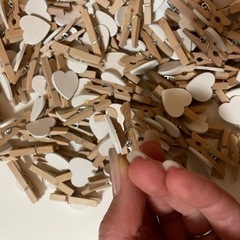 ウェディングの時に使ったハートクリップの画像