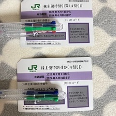 JR東日本株主優待割引券　2枚