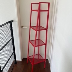 IKEA ラック　赤の画像