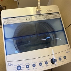 ハイアール5.5kg/2019年製JW-C55FK 縦型自動洗濯機 Haier