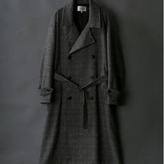 オーバーサイズ ウール トレンチコートの画像