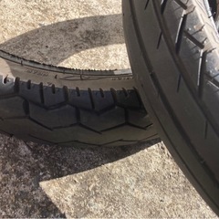 バイク　14インチ　タイヤのみ　無料の画像