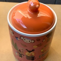 ディズニー ダッフィー＆シェリーメイ 陶器製の容器の画像
